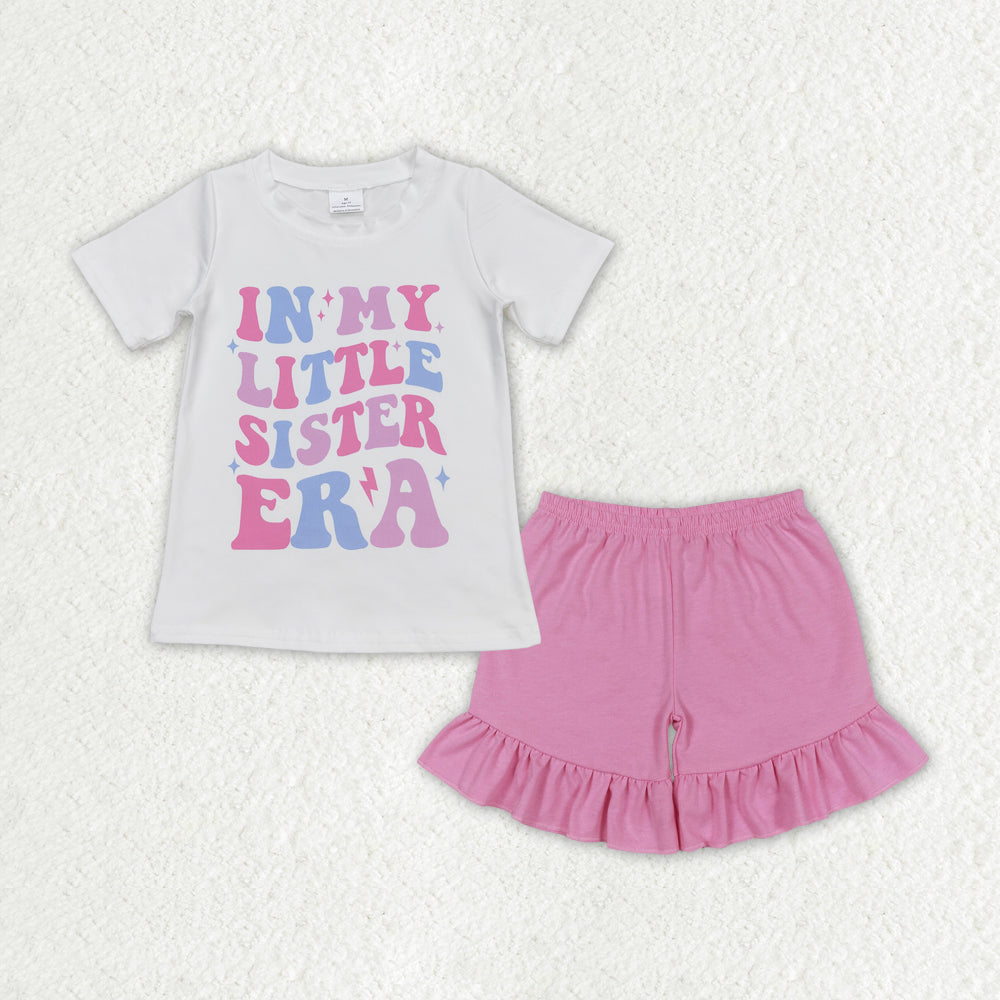 IN MY LITTLE SISTER pink shorts Girls Summer Set