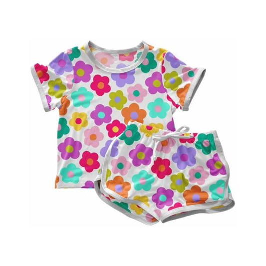 pre -order corlorful flowers girl Set GSSO2142