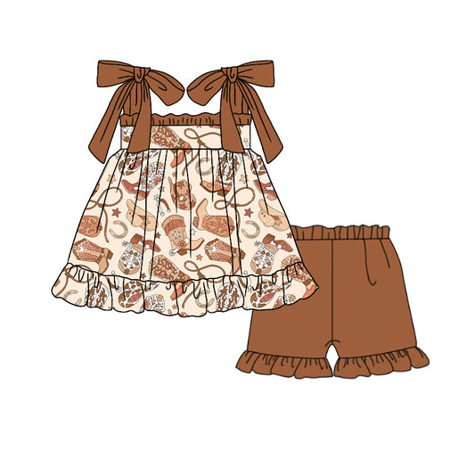 pre -order brown boots girl Set GSSO2144