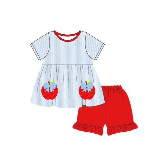 pre -order apple print back to school girl Set GSSO2155