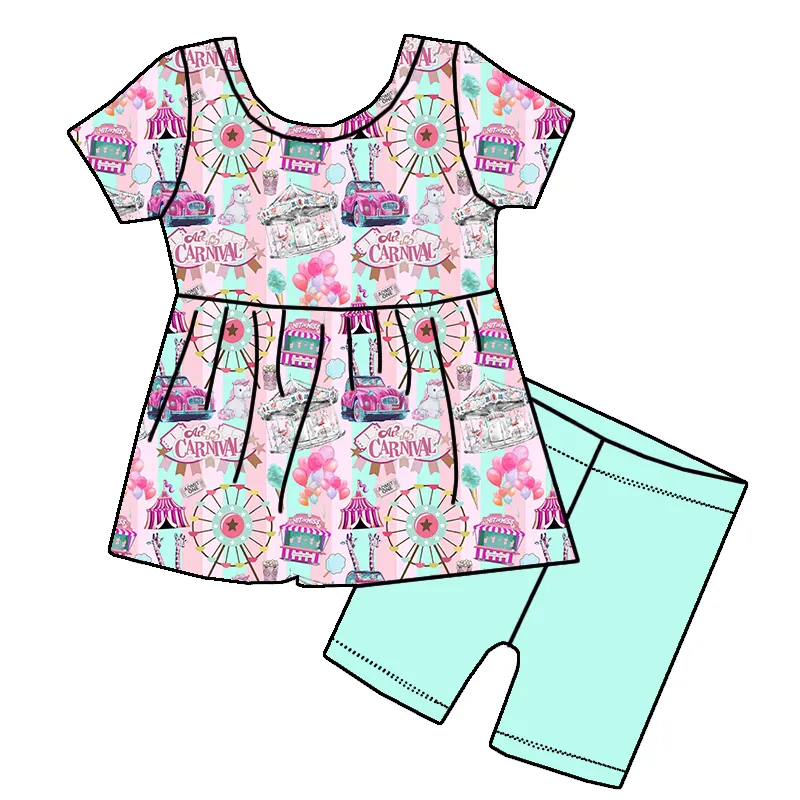 pre -order purolecartoon print girl dress GSSO2363