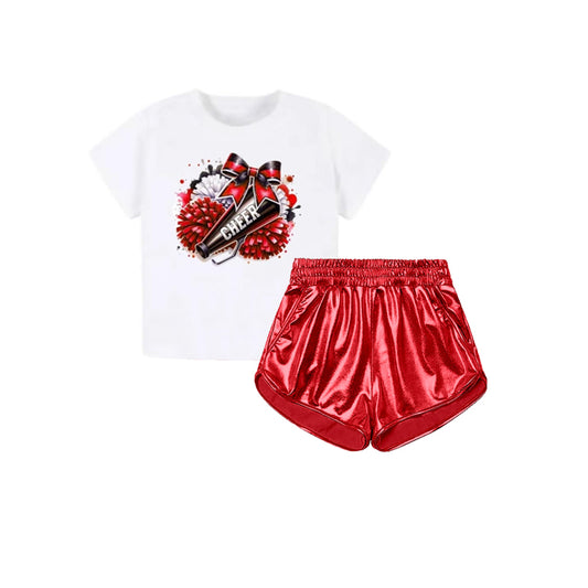 pre -order red pattern print girl set GSSO2514