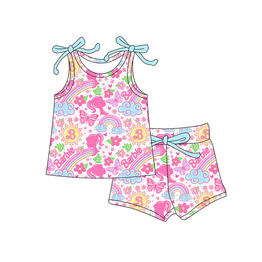 pre -order pink flowers girl set GSSO2557