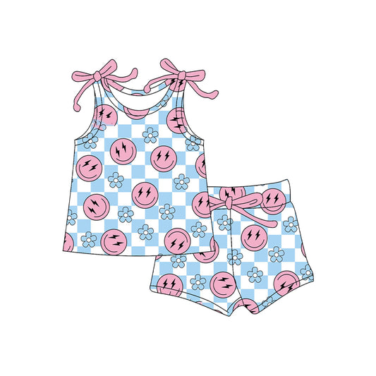 pre -order Blue Plaid girl set GSSO2585