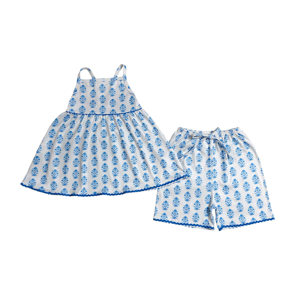 Summer Blue flowers Girls Set GSSO3416