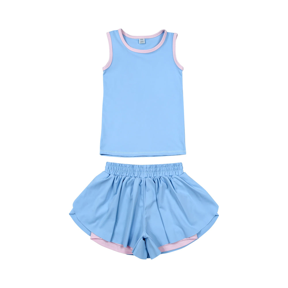 Athletic Blue Skort Outfits GSSO3527