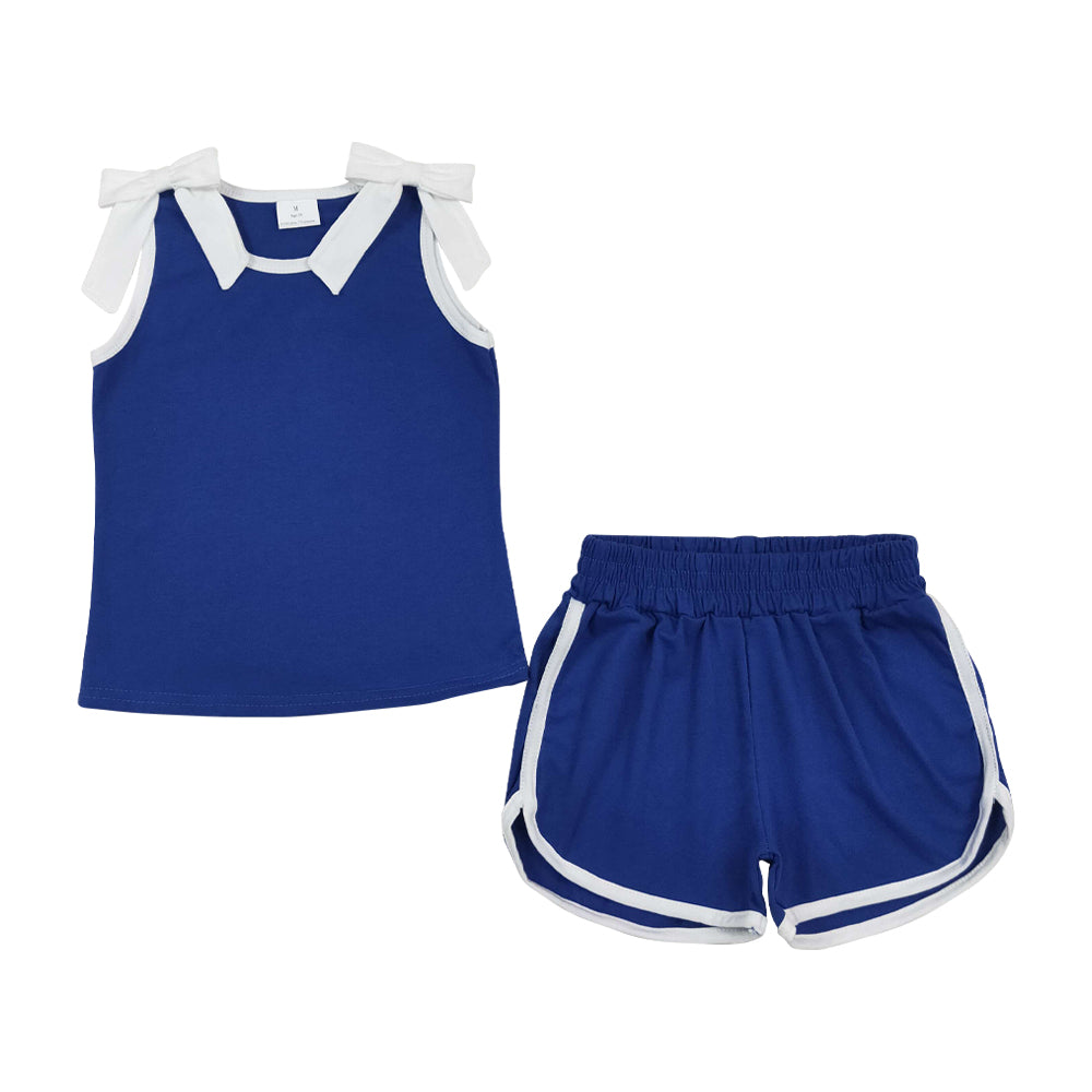 Summer Blue sleeveless Girls Set GSSO3824