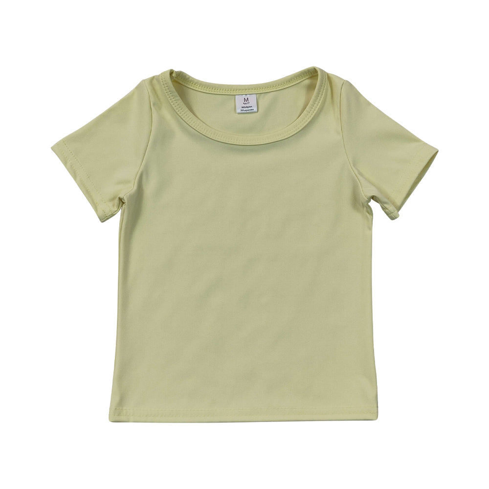 Coral Yellow yoga sport Girls Shirt Top GT1632