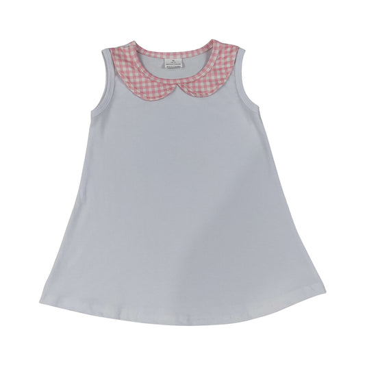 coral Plaid Girls Shirt Top GT1706