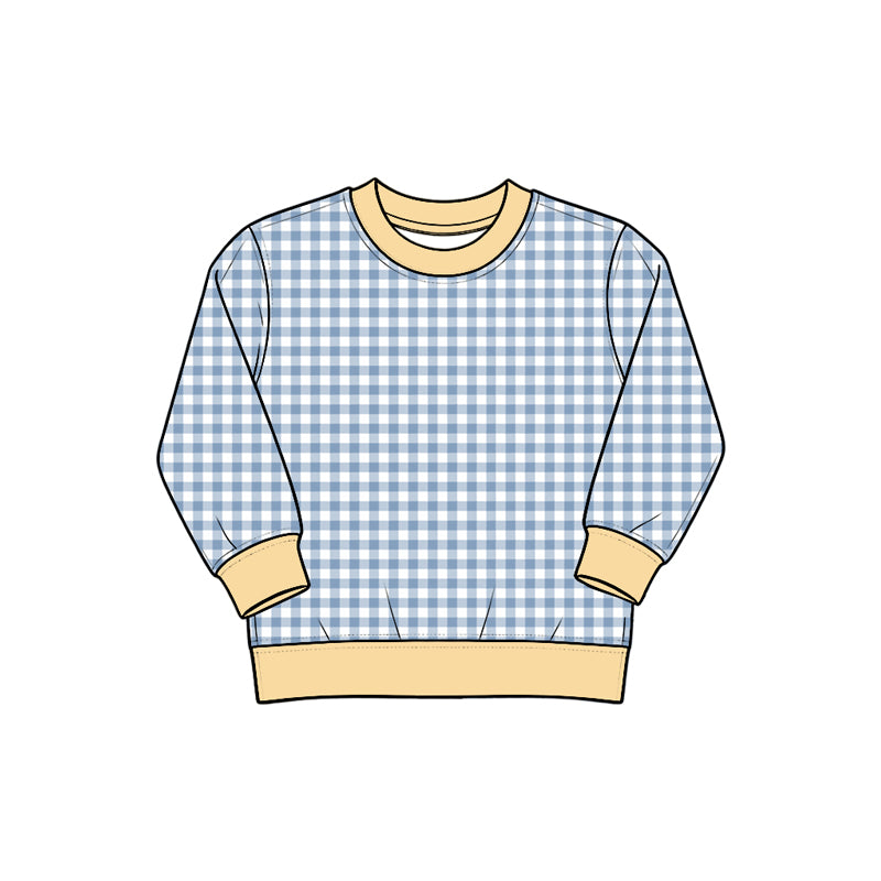 Preorder MOQ 5 pcs Each Style Colorful Plaid Yoga Kids Girls Shirt