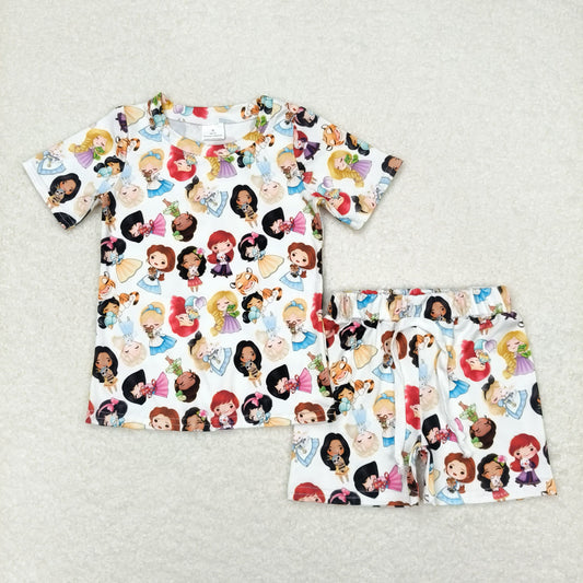 cartoon short sleeve pajamas