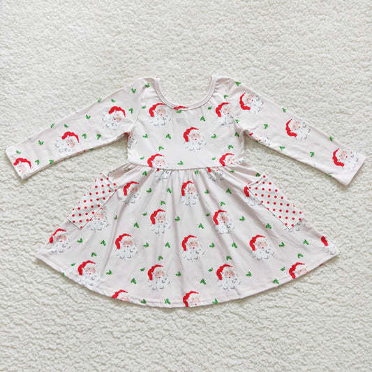 Christmas Santa long sleeve Dress