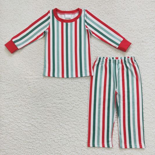 Christmas Red Stripes pajamas