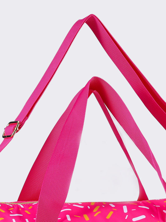 BA0298 Pink baseball ice cream the duffle bag （ us warehouse）