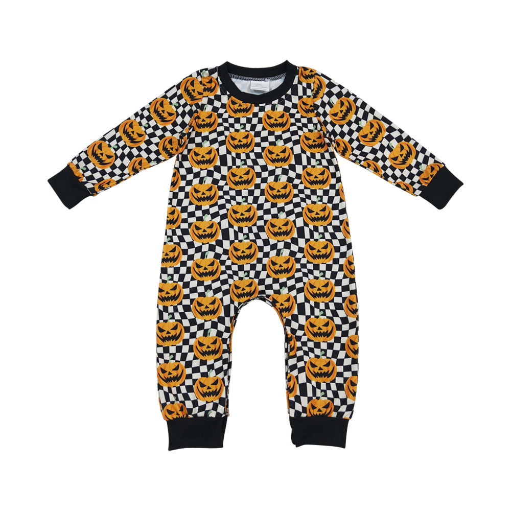 Halloween Pumpkin long sleeves Baby Romper LR1389