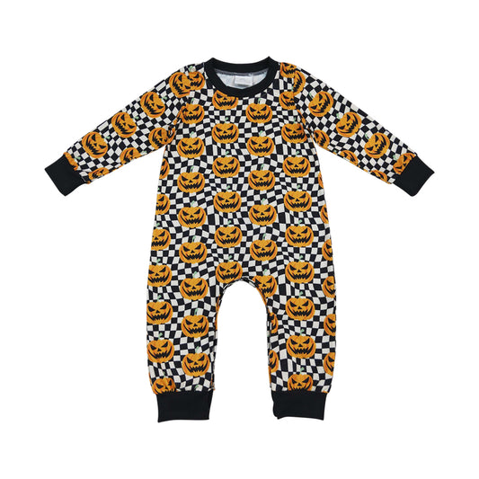 Halloween Pumpkin long sleeves Baby Romper LR1389