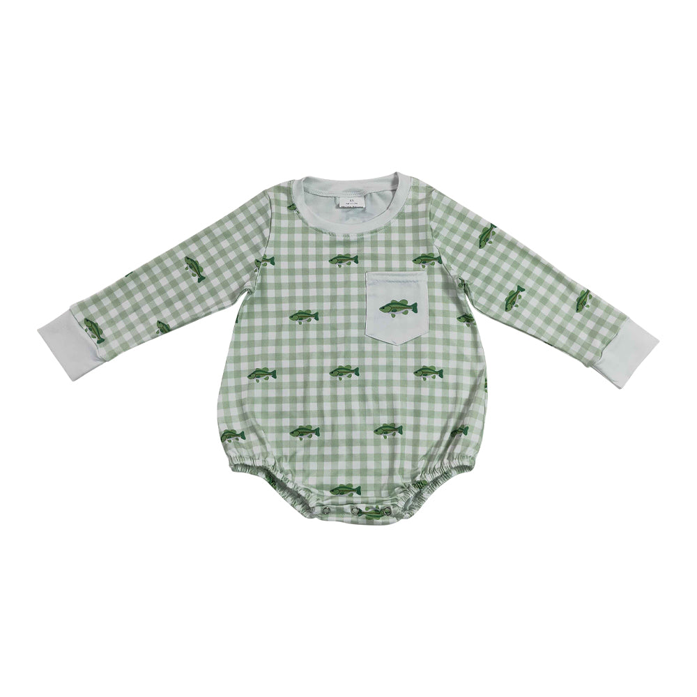 Fish Long Sleeve Baby Romper LR3001