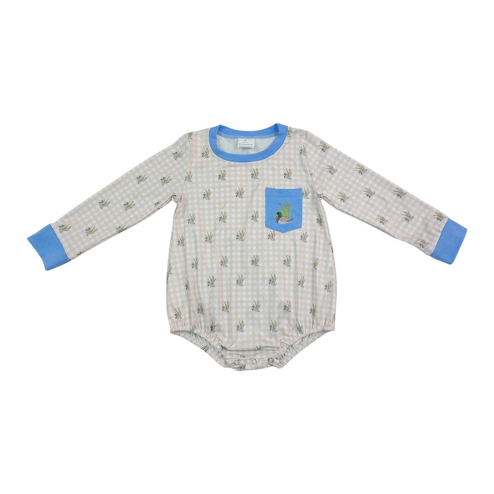 Duckhunting Long Sleeve Baby Romper LR3002