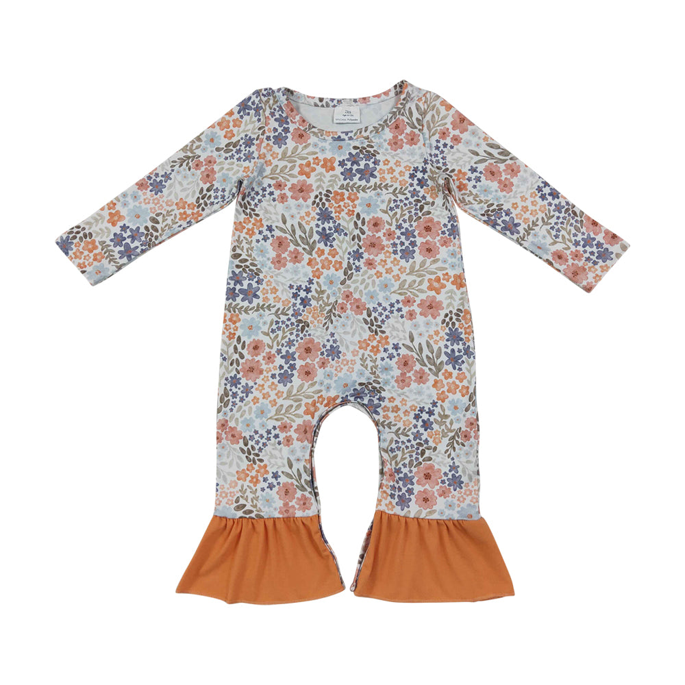flowers Long Sleeve Baby Romper LR3027