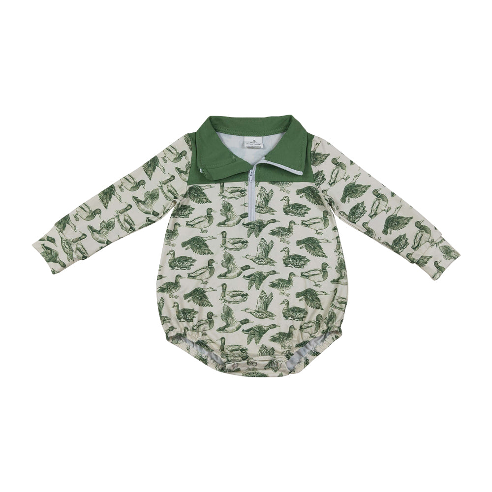 Duck Mallard hunting Long Sleeve Baby Romper LR3050