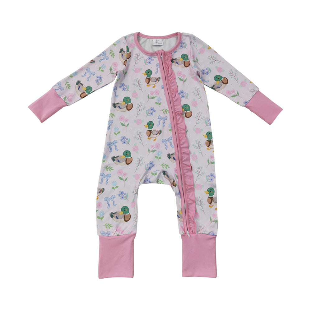 Duck Long Sleeve Baby Romper LR3071
