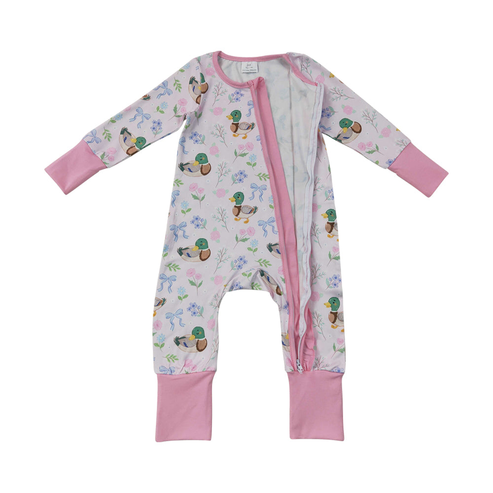 Duck Long Sleeve Baby Romper LR3071