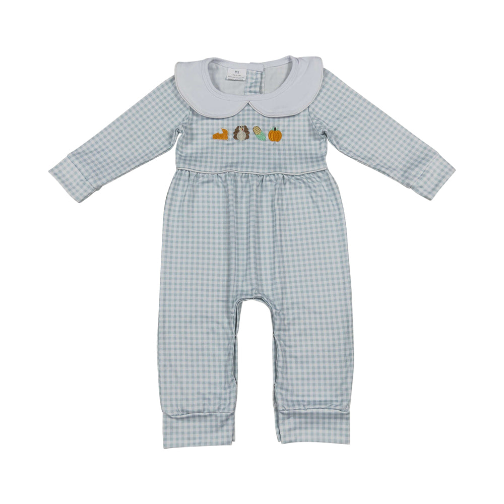 Thanksgiving turkey long sleeve baby romper LR3105