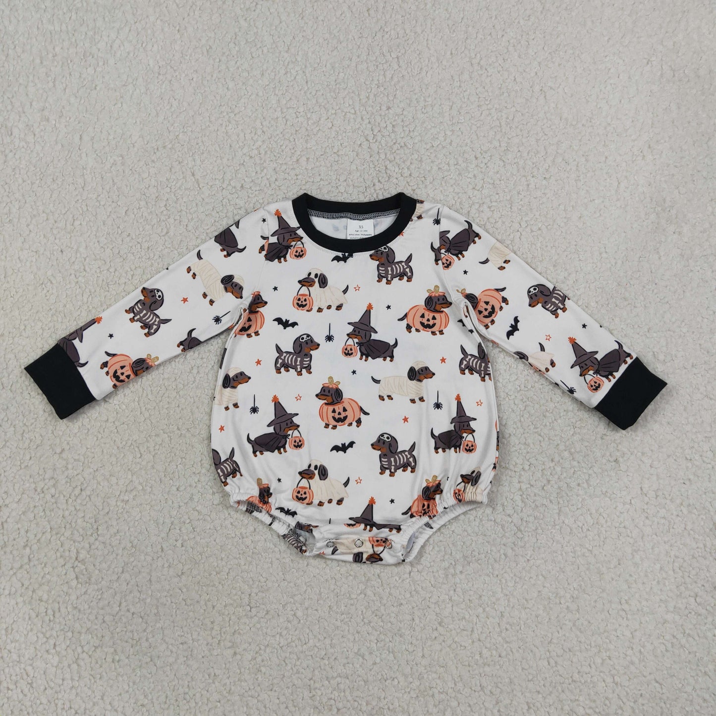 Halloween Puppy Pumpkin Ghost Kids Sibling Matching Clothes