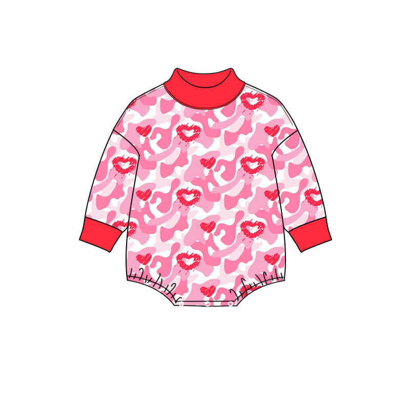 Preorder MOQ 5 pcs Each Style Valentine's Day Love Camo Kids Matching Clothes