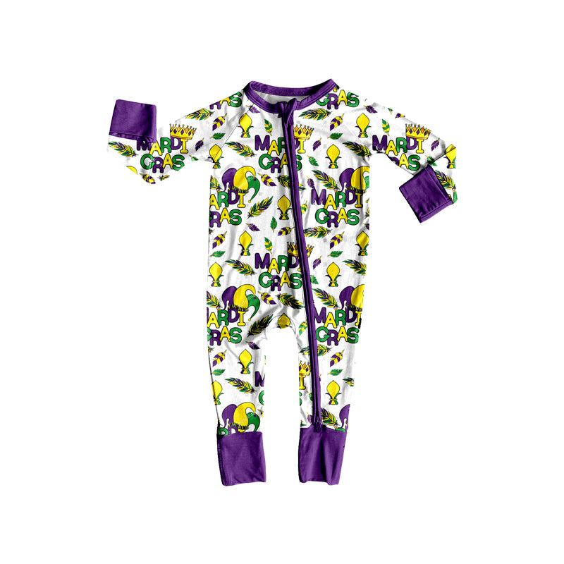 Preorder MOQ 5 pcs Each Style Mardi Gras Boys Pajamas Kids Matching Clothes