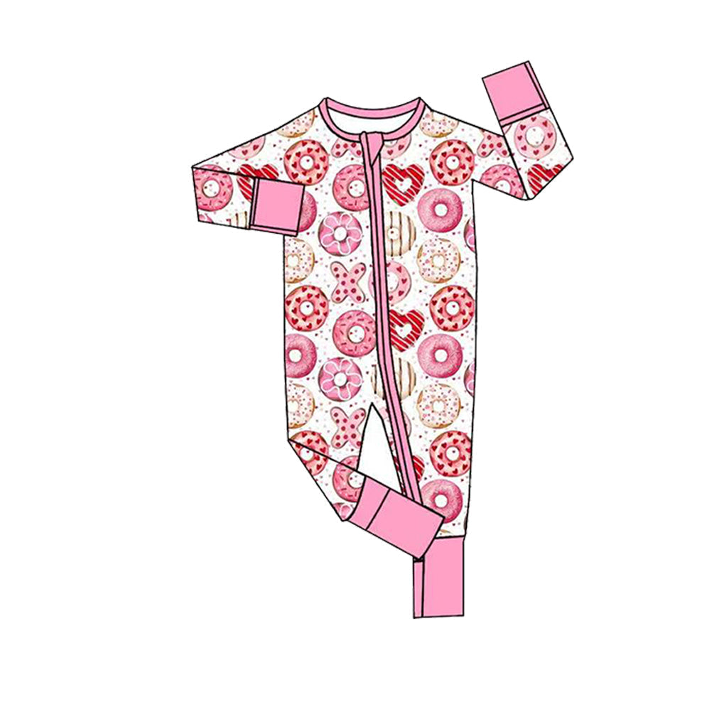 Preorder MOQ 5 pcs Each Style Valentine's Day Love Donut Pajamas Kids Matching Clothes