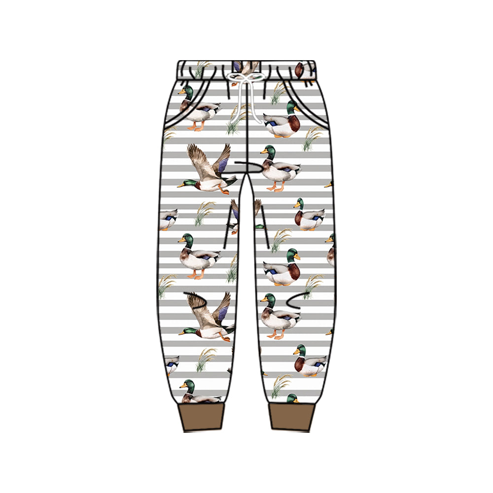 Preorder MOQ 5 pcs Each Clothes BLP1608 Mallard Ducks Print Boys Set