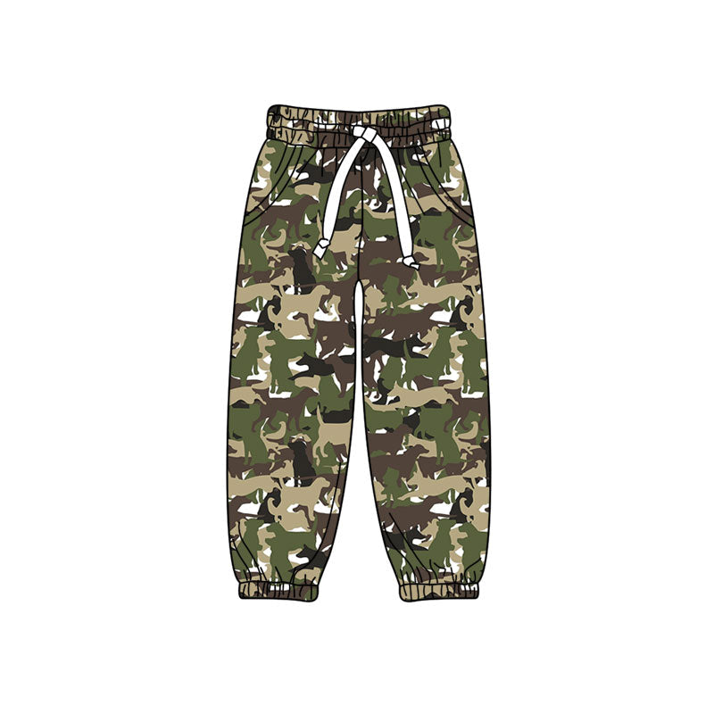 Preorder MOQ 5 pcs P1256 Hunting Duck Puppy Camo Kids Boys Pants