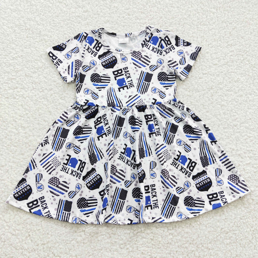 Flag Short Girls Dress