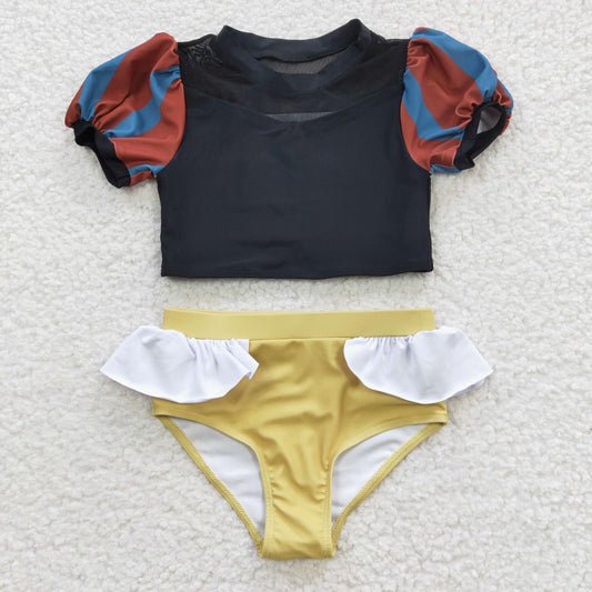 Black 2pc girls summer Swimsuit
