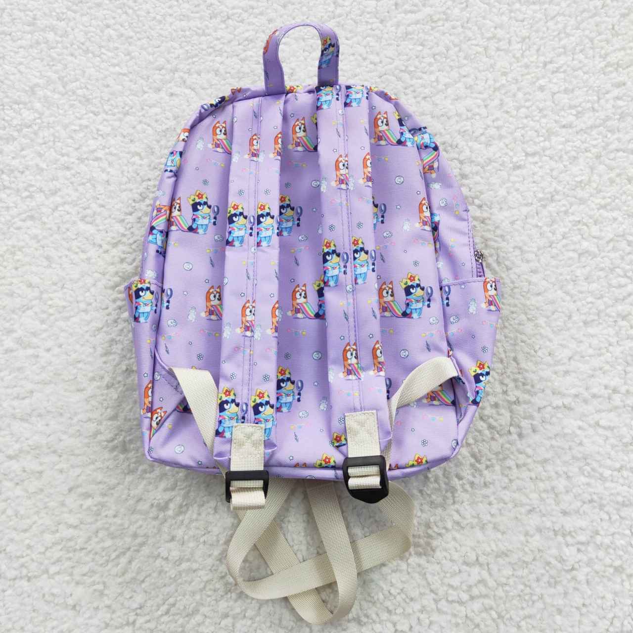 Purple Cartoon Print BACKPACK