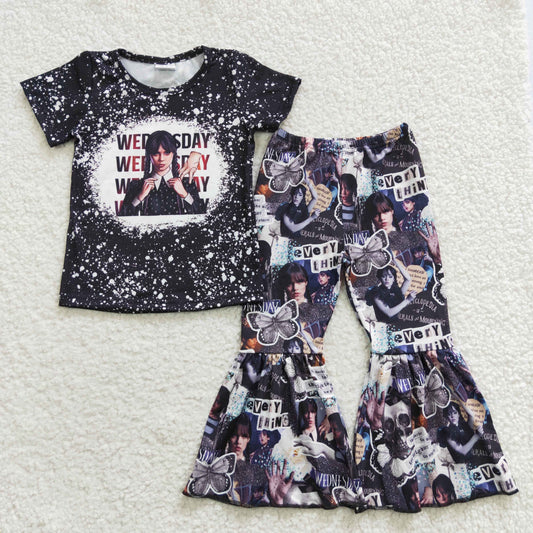 Black Cartoon Wednesday Girl Outfits
