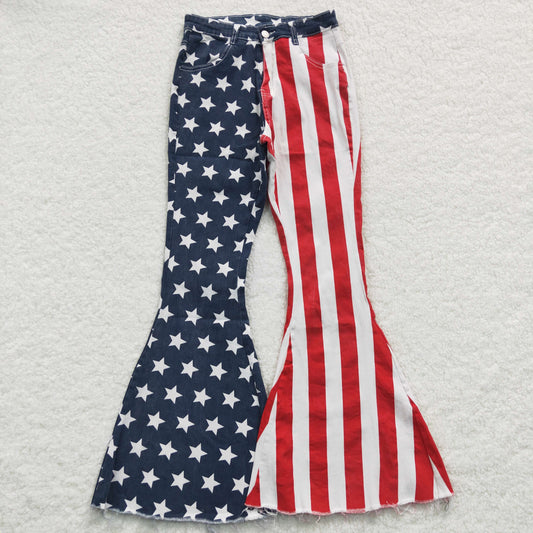 Adult 4th of July Bell-bottom jeans