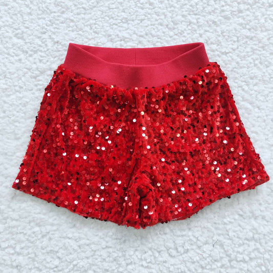 Red Sequins Short