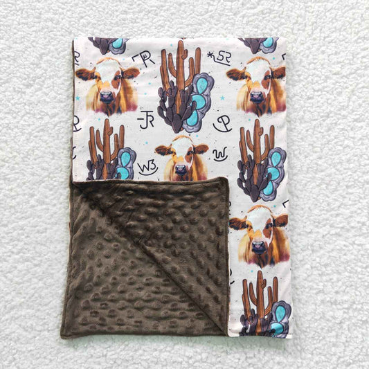 Western Cow Cactus Kids's Blanket