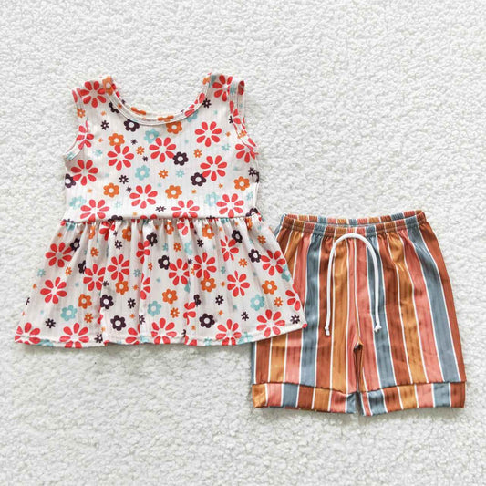 Orange Flowers Summer Set