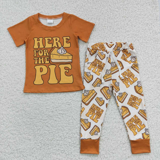 Orange Cake Pants Boy Set