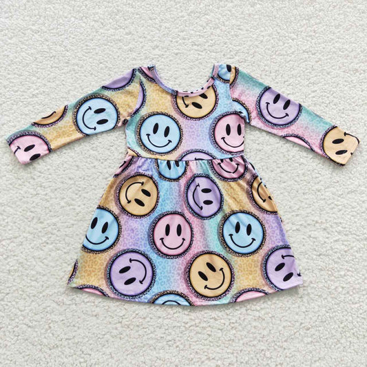 Colorful Smile Long Sleeves Dress