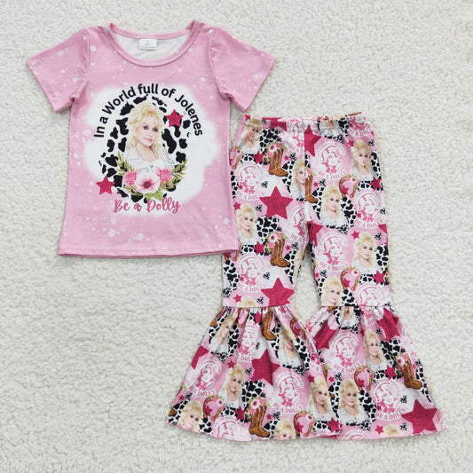 Pink Woman Print Girl Outfits