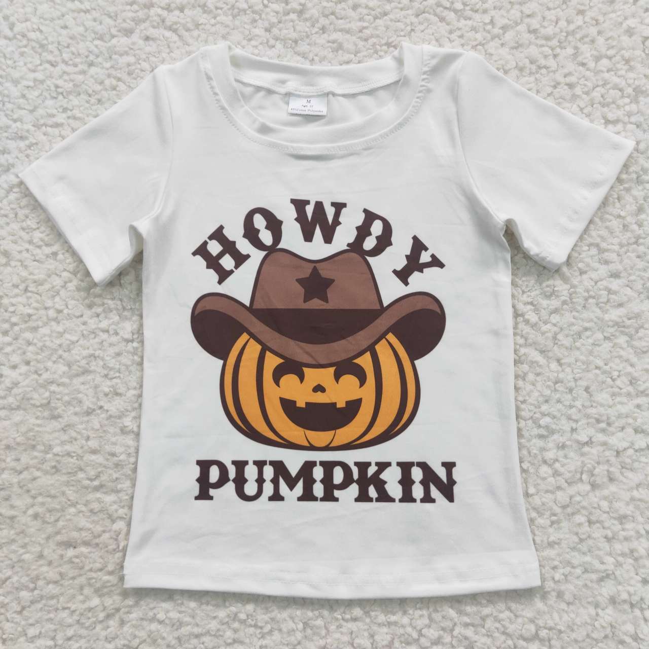 Western Cowboy Pumpkin Boy Shirt