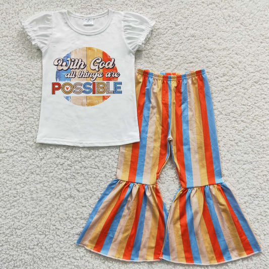 WITH GOD ALL THINGS ARE POSSIBLE Girls Set