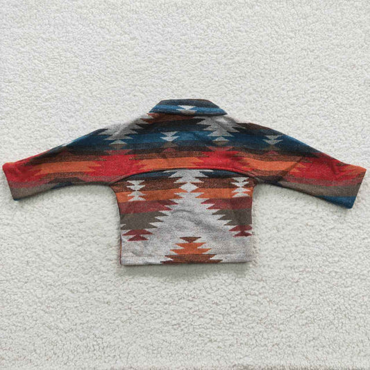 Western Fall Blue Flannel Shacket