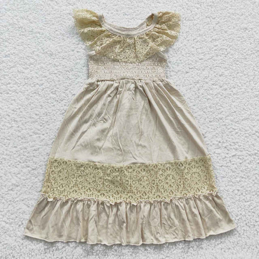 Khaki Smock Dress