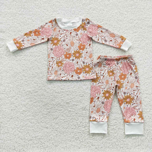 Flowers long-sleeved Pants pajamas