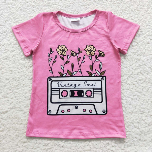 Magnetic tape pink Girls Shirt